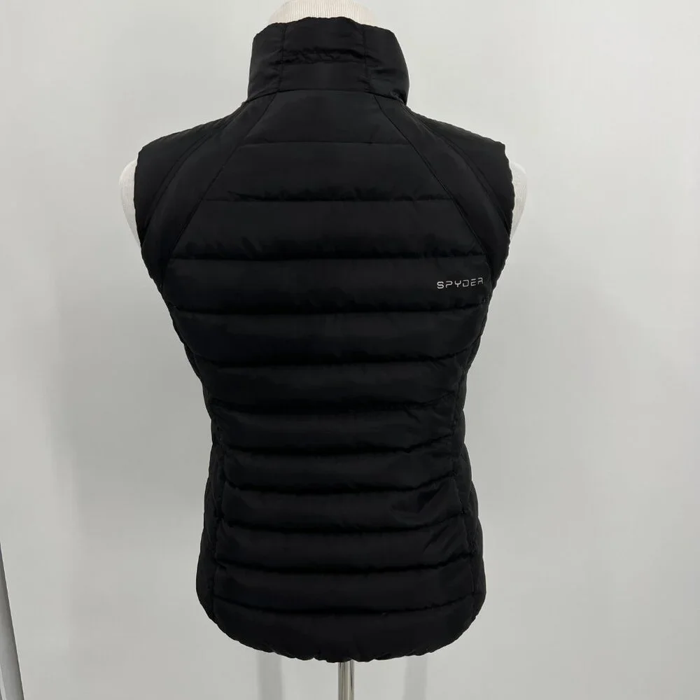 Spyder Women’s Puffer Vest Full Zip Down Insulated Active Sport M Medium - Picture 4 of 10
